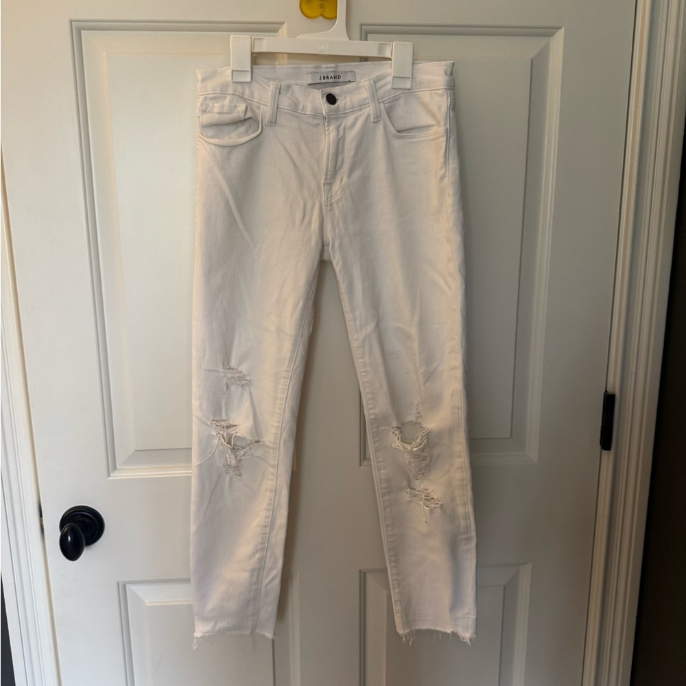 White Distressed Women's Jeans